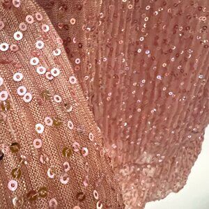 City Triangles Peach Sequin Dress – Size 11